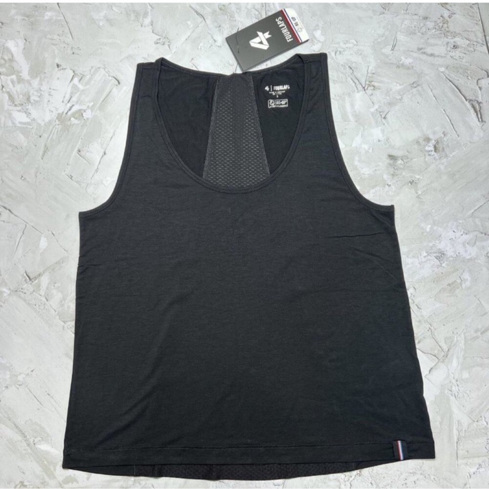 NWT Fourlaps Surge Tank In black.  Size medium
